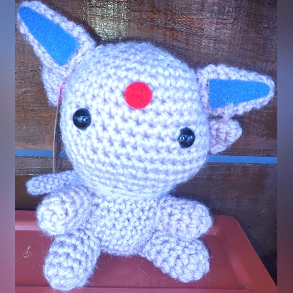 ⚜️ Espeon ⚜️ Pokémon ⚜️ Handcrocheted ⚜️ Medium Plush ⚜️